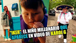 La historia de Iker, 'el niño millonario', que protagoniza video con KAROL G