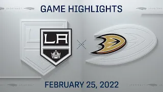 NHL Highlights | Kings vs. Ducks - Feb. 25, 2022
