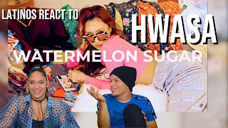 Waleska & Efra react to MAMAMOO's HWASA Watermelon Sugar (Cover by 화사)| REACTION