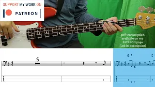 Rolling Stones - Start Me Up (Bass cover with tabs)