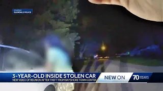 A thief stole her car with her son inside. Body camera footage captured their reunion.