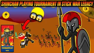 Shinchan playing tournament in stick war legacy 😱 | shinchan and his friends plays stick war | hindi