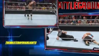 Kevin Owens 3 VS John Cena Battleground 2015 Highlights HD   YouTube 480p