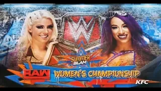 WWE 2k17 predicción Sasha banks vs Alexa bliss summerslam 2017