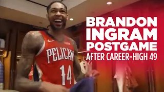 Pelicans Locker Room After Brandon Ingram's Career-High 49 vs Jazz