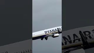 4K January 2023 | RYANAIR Take Off From Birmingham Airport | England Uk | Plane Spotting