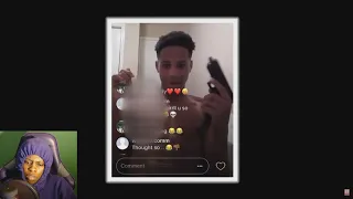 Teen Accidentally Shoots Himself On IG Live ! REACTION