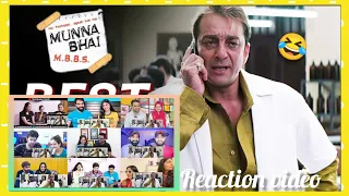 Comedy Scenes From Munna Bhai M.B.B.S Reaction Mashup | Sanjay Dutt, Arshad Warsi