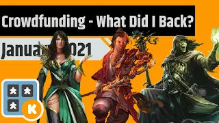 Board Game Crowdfunding - What I Did & Didn't Back - January 2022