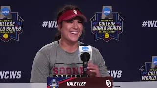 Patty Gasso and OU Softball's Grace Lyons, Alex Storako, and Haley Lee on hopes of WCWS three-peat
