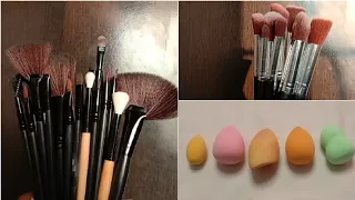 Makeup Brushes & Their Uses | Types Of Makeup Brushes & Beauty Blenders With Names