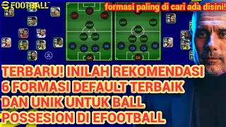 INILAH 6 TIM TERBAIK FORMASI TERBARU POSISI UNIK DAN LANGKA PALING DICARI EFOOTBALL 2023 MOBILE