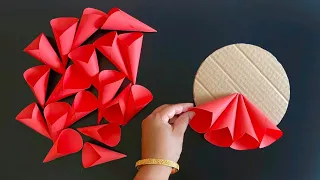 Easy and Beautiful Wall Hanging / Home Decoration Idea / Paper Flower Wall Hanging / DIY Paper craft