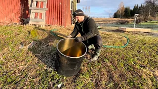 Se oli sit siinä!! Ja vesipadan puhdistus…