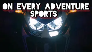 LED cornering lights on the Africa Twin 1100 Adventure Sports 2020/2021