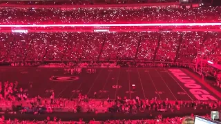 Fans light up Sanford Stadium before Georgia-Notre Dame game