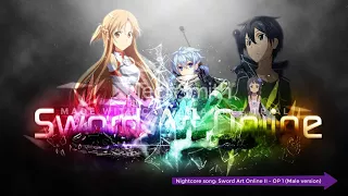 Nightcore -  Sword Art Online II OP 1 IGNITE - 藍井エイル [Male Version]