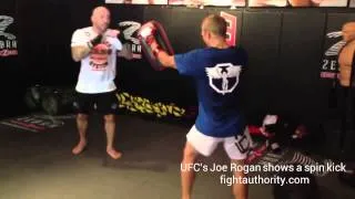 spin kick with Joe Rogan