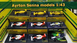 Ayrton Senna - McLaren, Williams, Lotus - 1:43 model cars