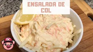 Ensalada de Col americana o alemana 🤤 ¡COLESLAW de REPOLLO!