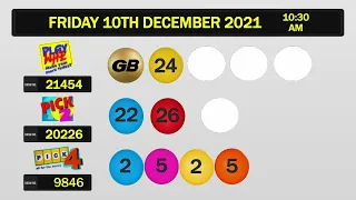 NLCB Online Draws Friday 10th December 2021