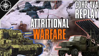 Attritional Warfare | 4v4 Lanzerath Ambush | CoH2 Cast #149