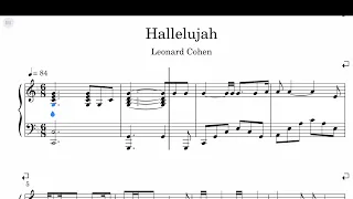 Leonard Cohen - Hallelujah Sheet Music