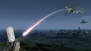 Russia Fighter Jet vs C-RAM Phalanx CIWS in Action l Military Simulation - Shooting Down - ArmA 3