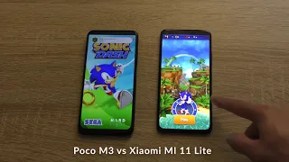 Poco M3 vs Xiaomi Mi 11 Lite: Comparison - speed test and camera comparison