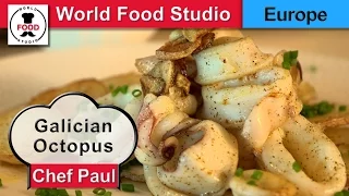 Spanish Galician Octopus - Pulpo a la Gallega - Chef Paul - World Food Studio