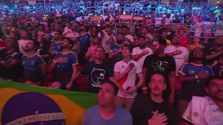 Brazil sings their anthem for Furia