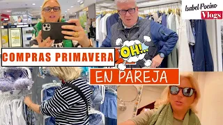 COMPRAS en PAREJA 🥴  COMPRANDO ROPA de PRIMAVERA 🌸  Me VEO GORDA en BIKINI 😂