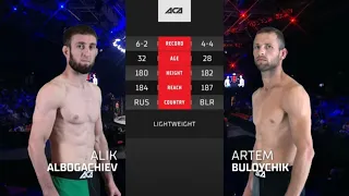 Алик Албогачиев vs. Артем Булойчик | Alik Albogachiev vs. Artem Buloychik | ACA 163