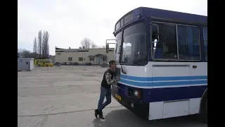 Последний рейс автобуса ЛАЗ, маршрут № 55 в 2014 году