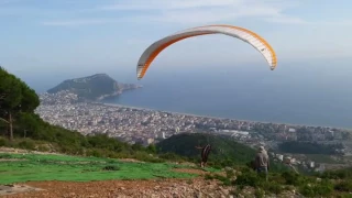 ALANYA YAMAÇPARAŞÜTÜ KALKIŞ - PARAGLIDING TAKEOFF