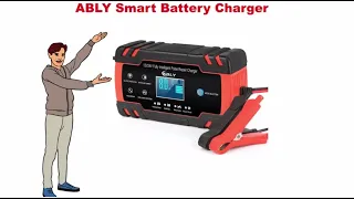 ABLY Smart Battery Charger Review / Explain With Whiteboard Animation