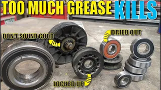 How to GREASE, Un-Seize and Clean SEALED Bearings