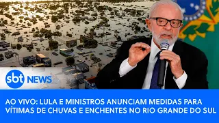 🔴AO VIVO: Lula e ministros anunciam medidas para vítimas de chuvas e enchentes no Rio Grande do Sul