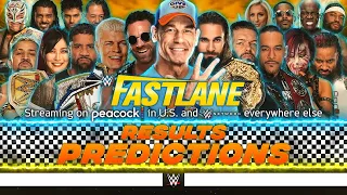 WWE Fastlane 2023 - Results Predictions