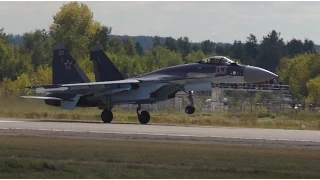 Су-35. Демонстрационный полёт на авиасалоне МАКС 2015