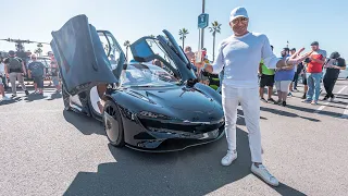 TAKING THE HERMES MCLAREN SPEEDTAIL TO OC'S BIGGEST CAR SHOW! || Manny Khoshbin