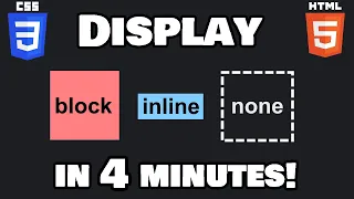 Learn CSS display property in 4 minutes! 🧱