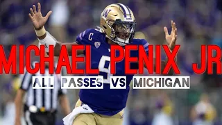 Film Room: Michael Penix Jr Vs Michigan: All Passes