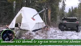 Snowtrekker EXP Shortwall & Argo 6x6 Winter Hot Tent Adventure