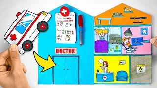 Cara Membuat Rumah Sakit Kertas Terkeren dan Main Dokter-Dokteran dengan Sam 🏥