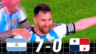 The Two matches Lionel Messi Destroyed Panama : 2023, 2016 Argentina vs Panama Highlights