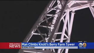 Man Who Climbed Knott's Berry Farm's Supreme Scream Ride Detained, Transported To Local Hospital