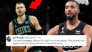 NBA REACT TO BOSTON CELTICS BEATING BROOKLYN NETS BY 50 POINTS | CELTICS VS NETS REACTIONS