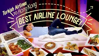 BEST AIRLINE LOUNGE! Turkish Airline Business Class Food Review | PRIVATE SUITE