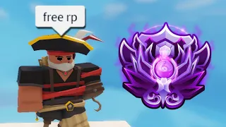 How To Get FREE RP with DAVEY in Ranked.. (Roblox Bedwars)